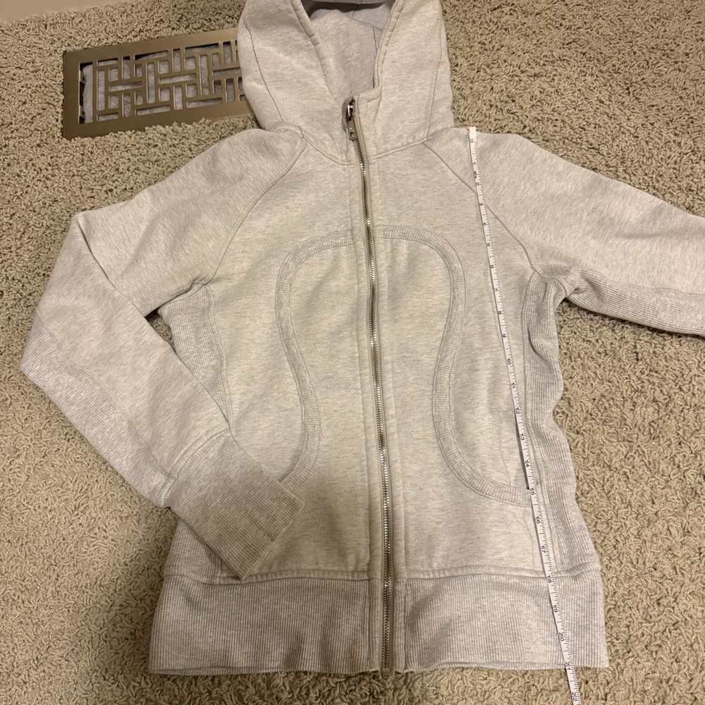 Lululemon Scuba Hoodie Sparkle Gray Size 6